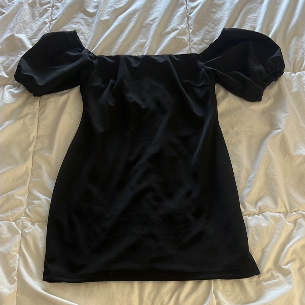 Elegant Black Off-Shoulder Dress